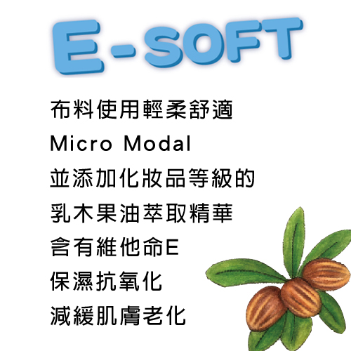 思薇爾 E-SOFT系列M-XXL素面低腰三角內褲(冰河藍)