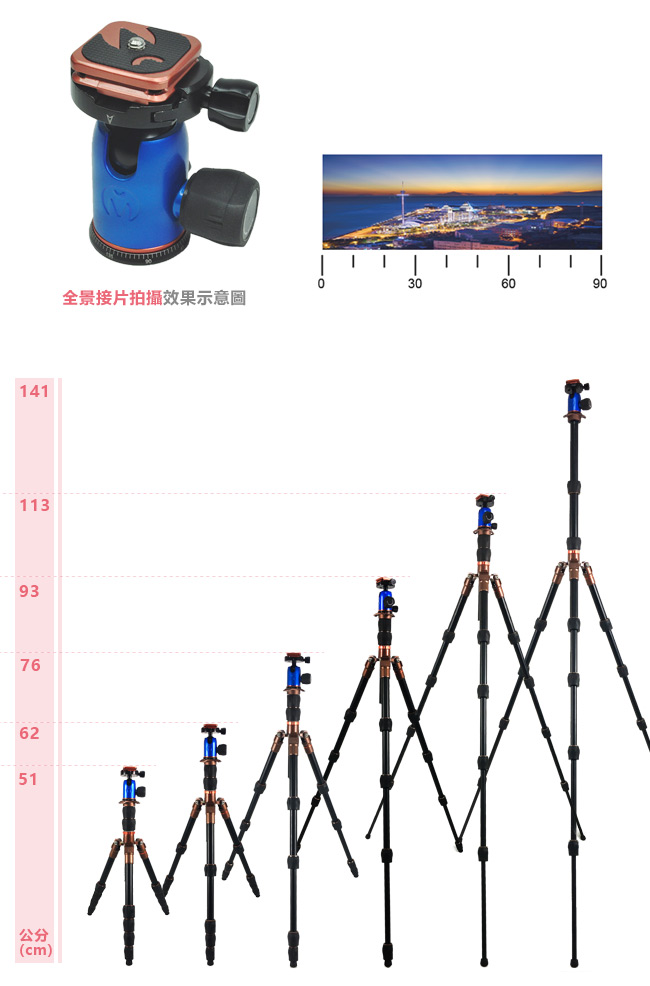 英國 VYV EVO3 Punks 反折鋁合金三腳架 (可拆單腳)