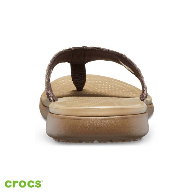 Crocs 卡駱馳 (男鞋) 聖克魯茲帆布人字拖 205612-22Y