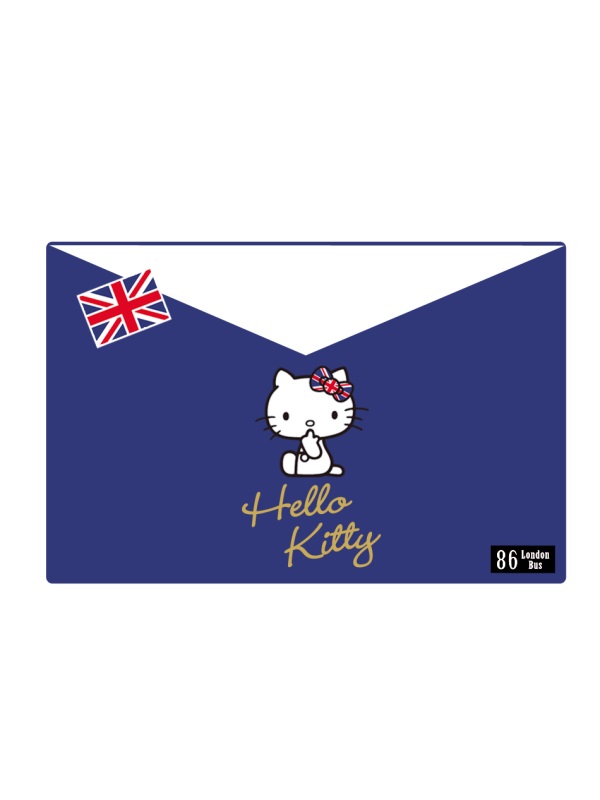 英倫系列~KITTY側邊文字印花七分褲(不易皺)-OB嚴選