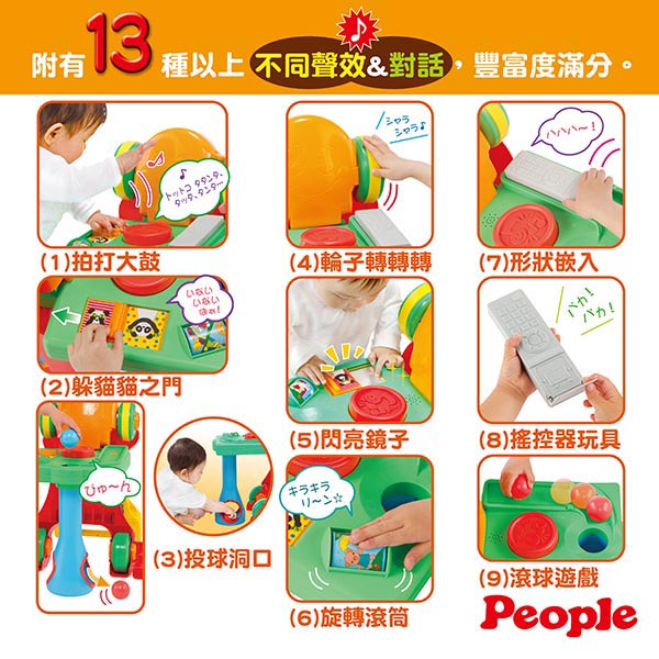日本People-新5合1變身學步車