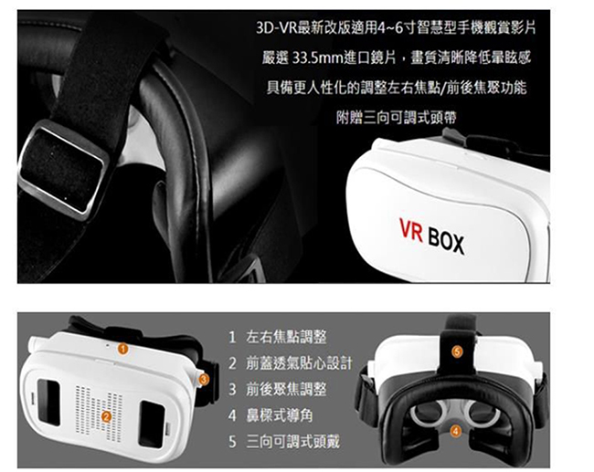 Kworld 廣寰 3D-VR虛擬實境眼鏡