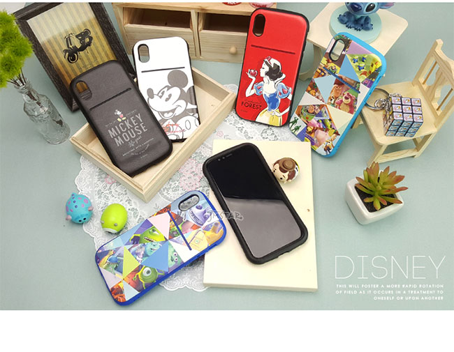 iPhone Xs/X 手機殼 迪士尼 軍規防撞/防摔 插卡 軟殼 5.8吋-玩具總動員