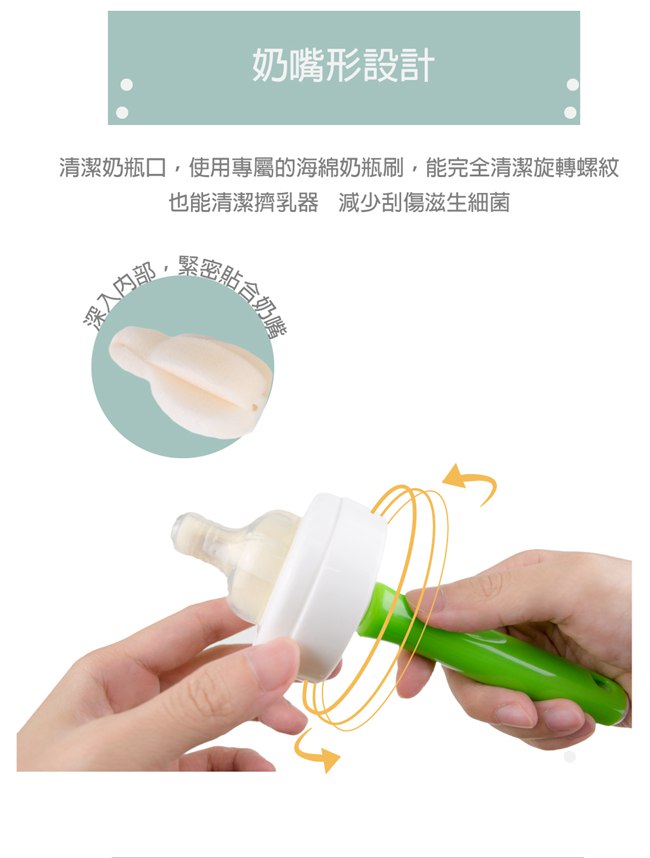 韓國maming 360度奶瓶刷7件組