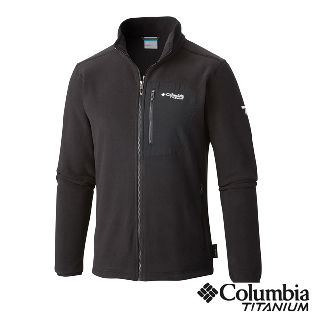 Columbia 哥倫比亞 男款-鈦 Polar刷毛外套-黑UAO30950BK