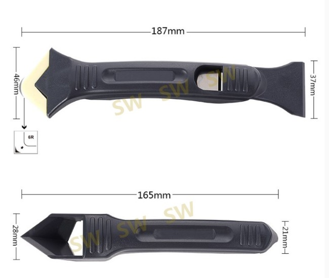 PW111 臺灣製 矽利康刮刀工具/邊刀/錐型刀/填縫刀