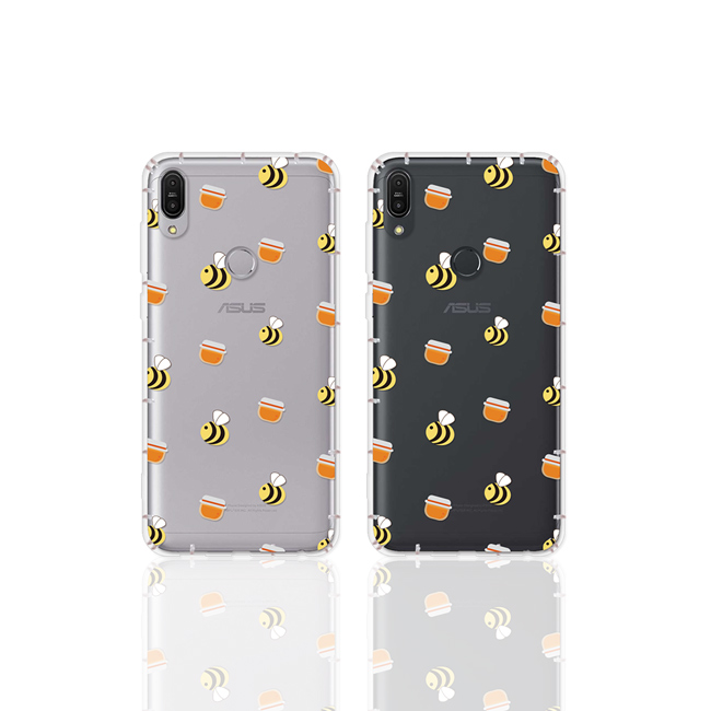 反骨創意 華碩 ZF3 Max系列 彩繪防摔手機殼-歪瘋系列(小蜜蜂)