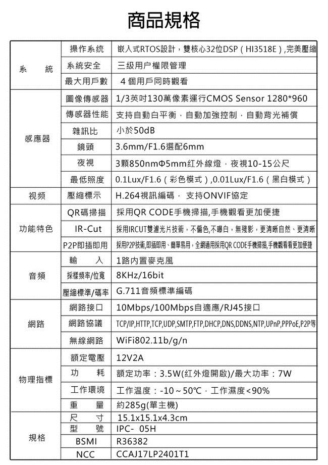 (福利品) IS愛思 IR-360V1 VR全景紅外線WiFi監控攝影機