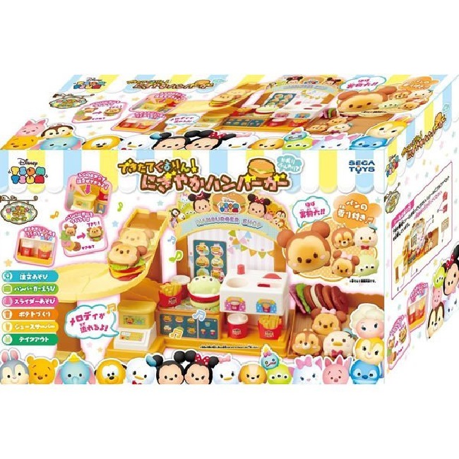 任選日本 迪士尼 TSUM TSUM 美味漢堡店 SG79895 SEGA TOYS公司