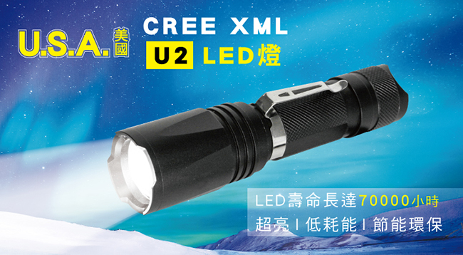 KINYO LED強光變焦手電筒LED505