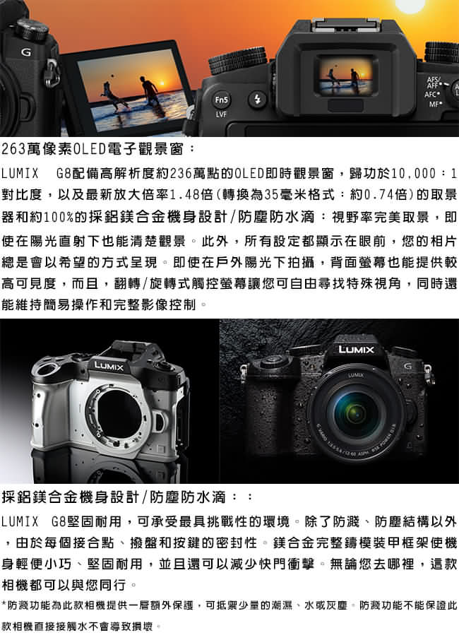 Panasonic Lumix DMC-G8/G85 單機身*(中文平輸)