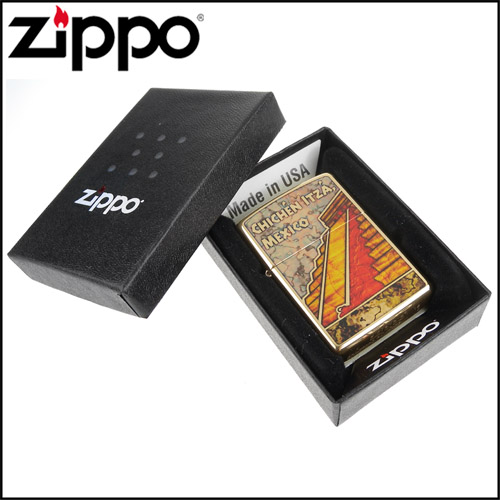 ZIPPO 美系~Pyramid Chichen Itz-墨西哥契琴伊薩金字塔打火機