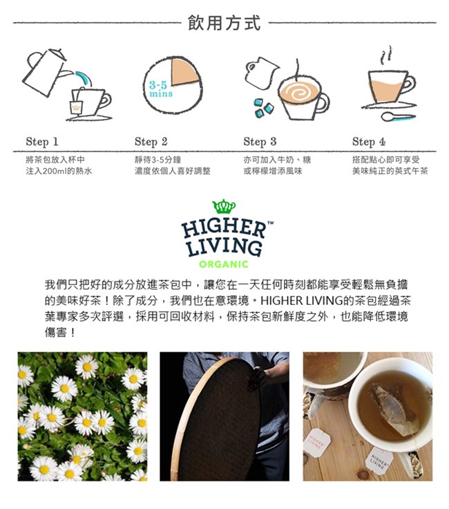 英國HIGHER LIVING 莓果嘉年華有機花果茶包(15入)