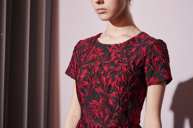 Haute Couture 高定系 精緻3D立體提花造型禮服洋裝-勃艮第酒紅