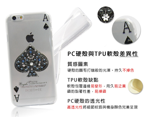 apbs iPhone6s Plus / 6 Plus 施華洛世奇彩鑽手機殼-紅心