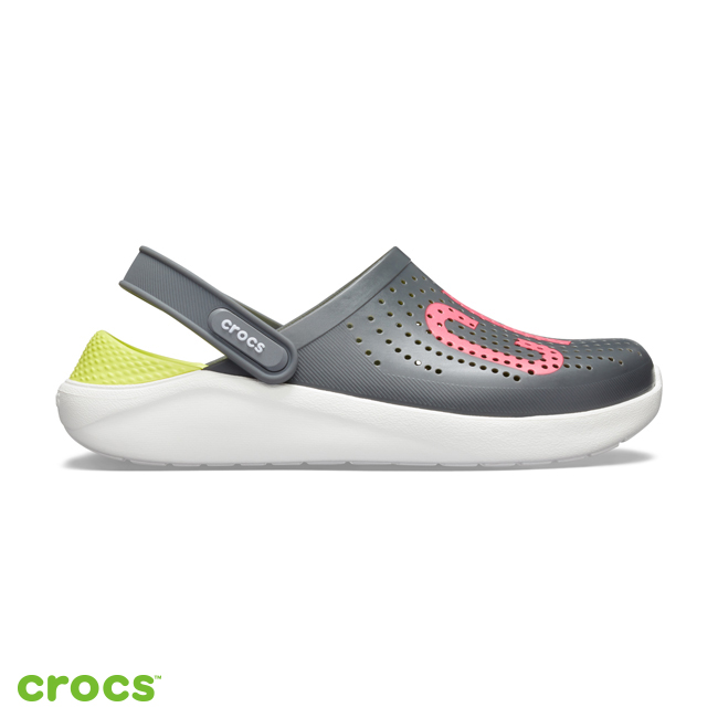 Crocs 卡駱馳 (中性鞋) 瘋狂LOGO克駱格 205893-04O