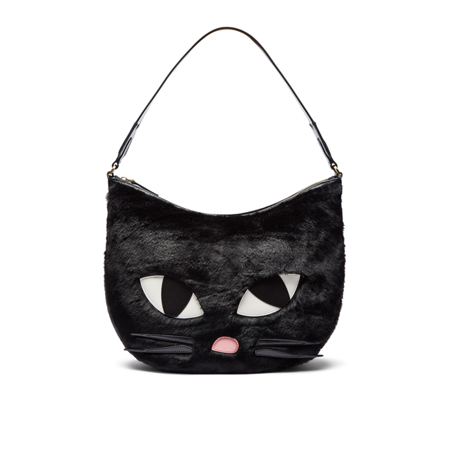 LULU GUINNESS FREDDIE 肩背包 (絨毛款)