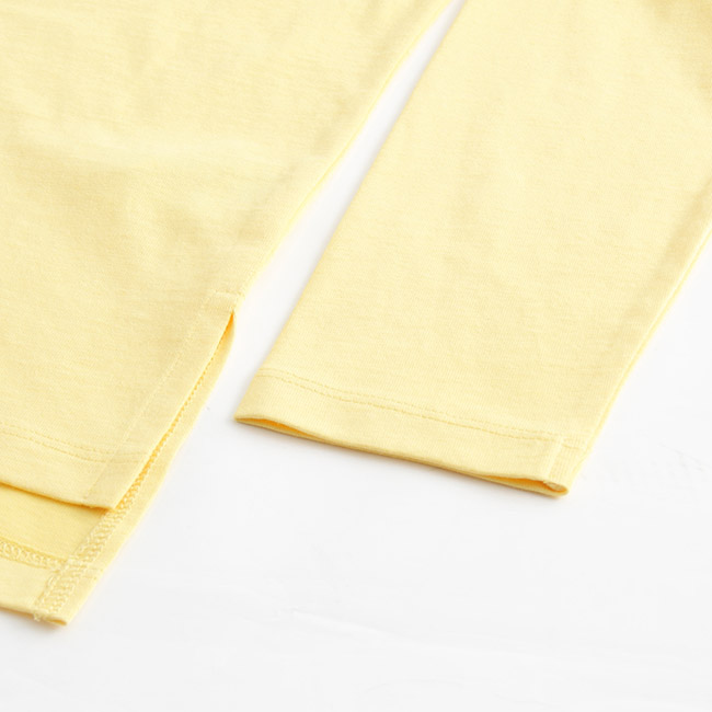 Hang Ten - 女裝 - 有機棉 標語T恤 - 黃