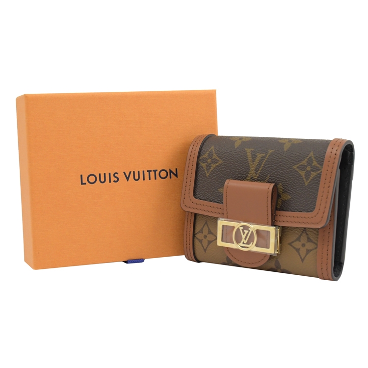 Authentic LOUIS VUITTON Monogram portefeuille Dauphine Compact M68725  Wallet