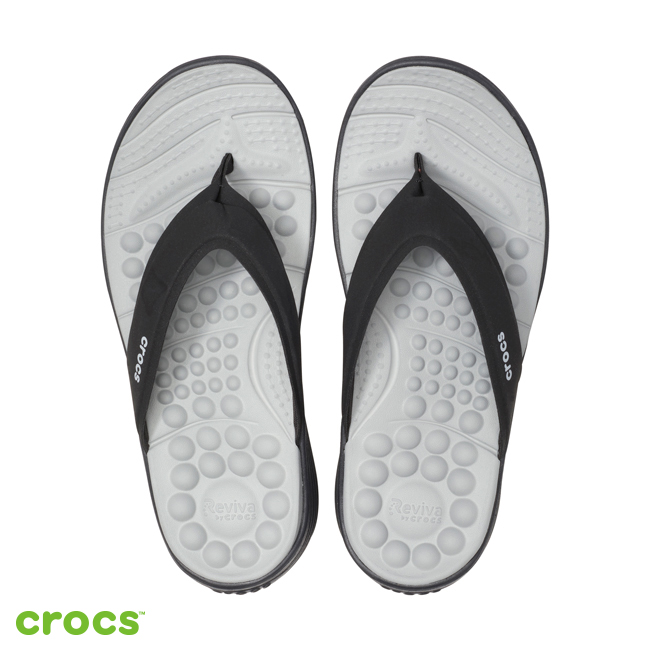 Crocs 卡駱馳 (女鞋) Reviva 女士人字拖 205473-060