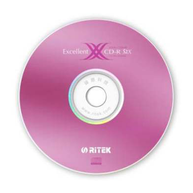 RiTEK錸德X系列 52X CD-R光碟片10片盒裝