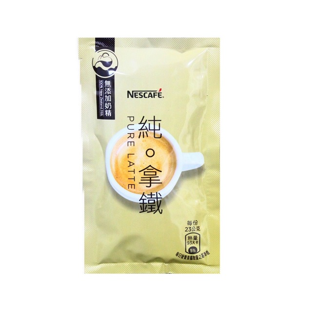 雀巢咖啡 純拿鐵三合一咖啡(23gx80包)