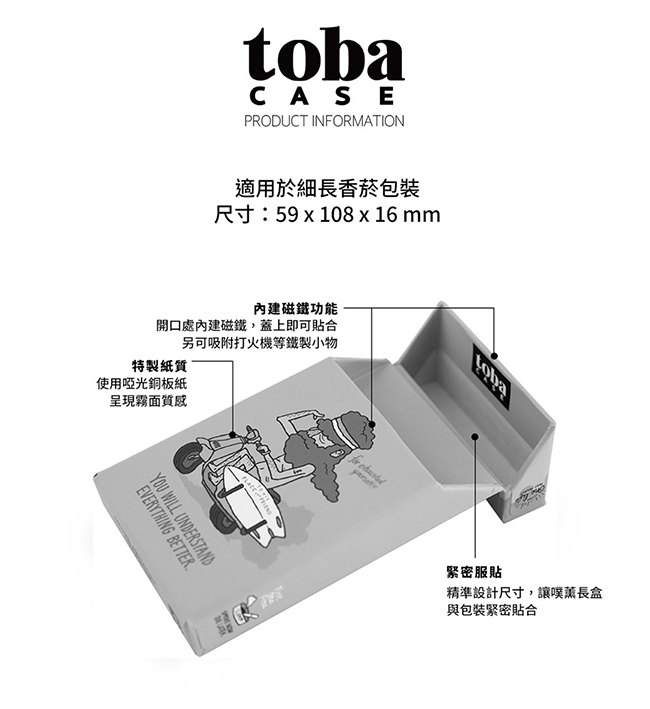 Toba Case 韓國酷生活 磁鐵噗薰長盒
