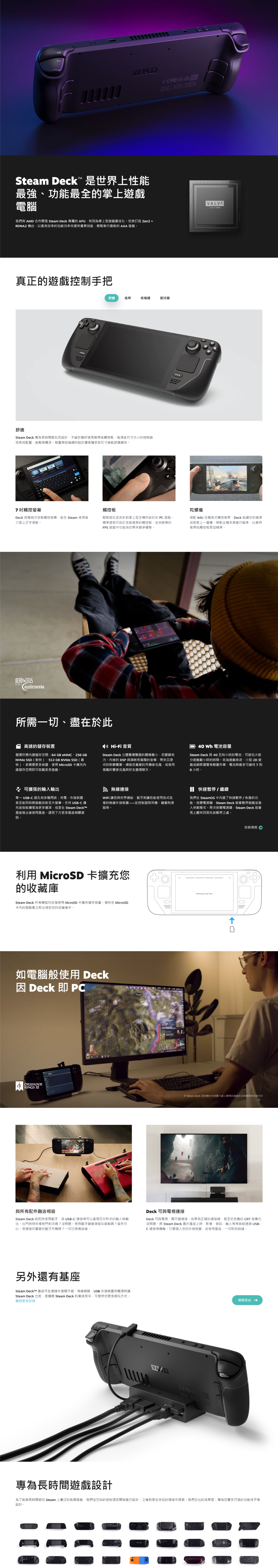 Steam Deck 256 GB 高效掌機日本平輸版送萬用線材包| 綜合遊戲機