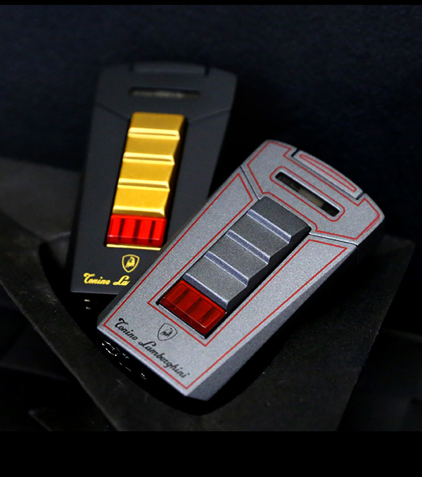 藍寶堅尼Tonino Lamborghini AERO LIGHTER 打火機(灰底紅線)