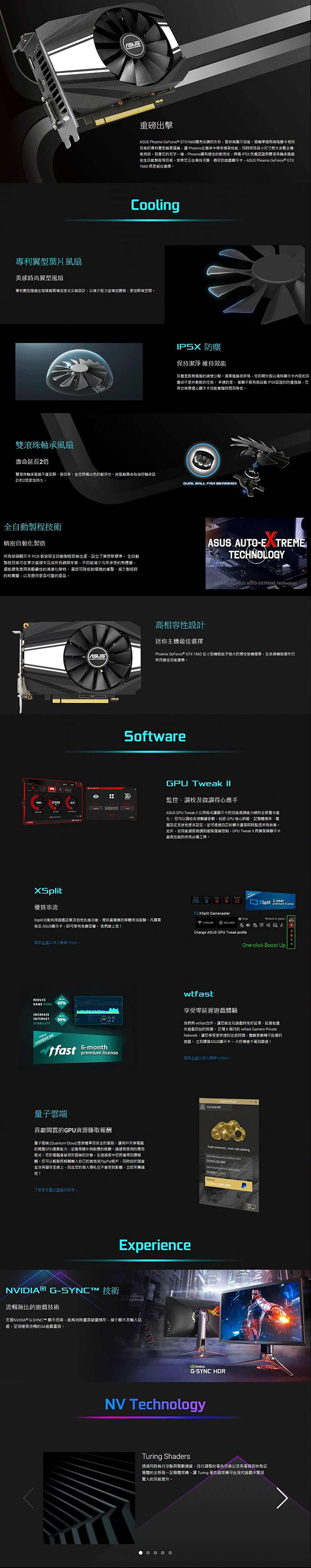 華碩 ASUS PH GeForce GTX™ 1660 O6G 顯示卡