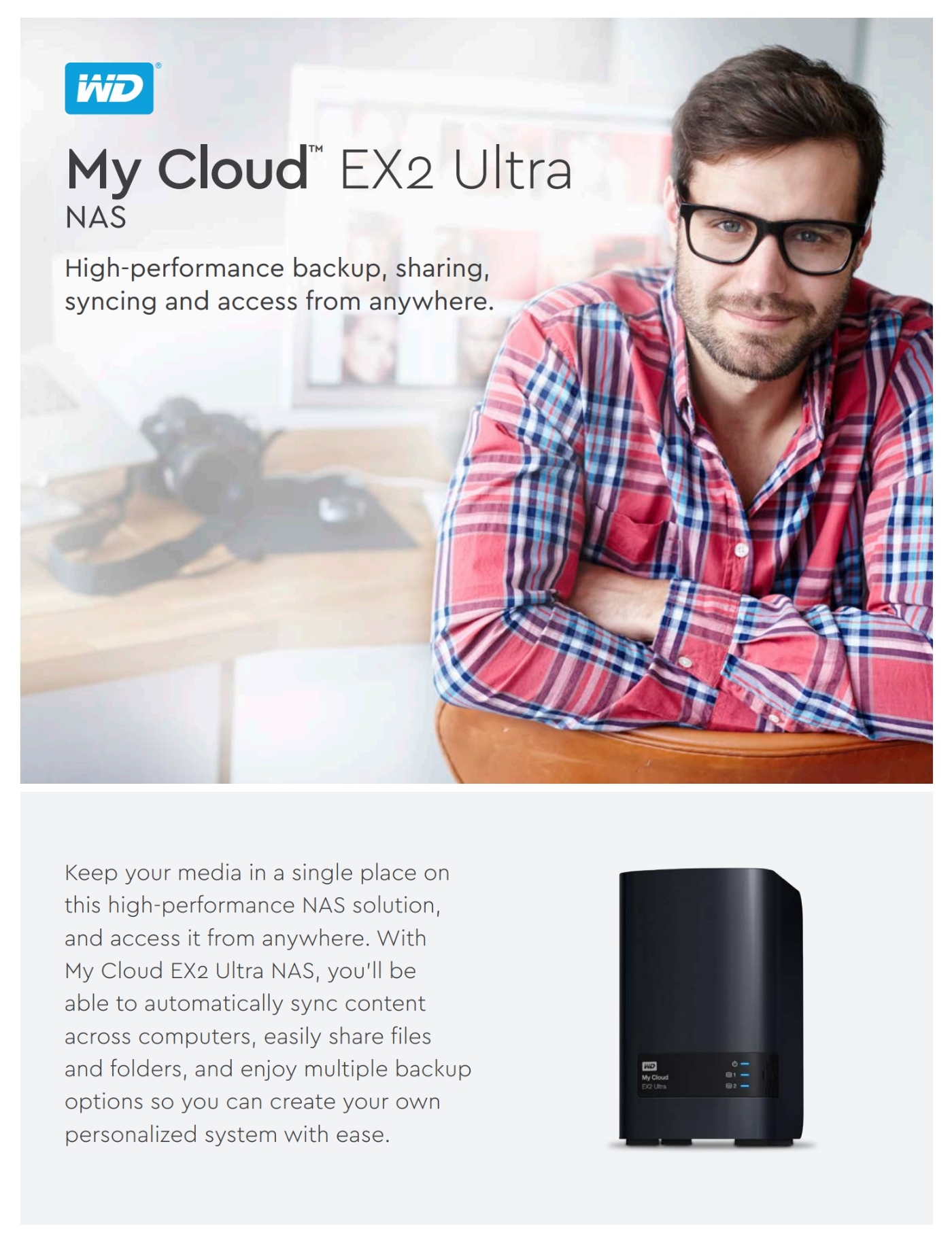 WD My Cloud Expert Series EX2 Ultra 32TB(16TBx2) 3.5吋雲端儲存系統