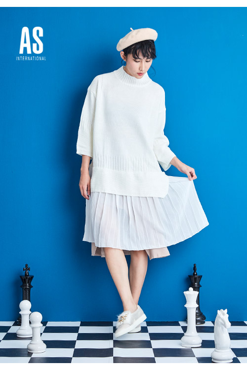 休閒鞋 AS 奢華風範水貂毛鑽飾全真皮厚底休閒鞋－金