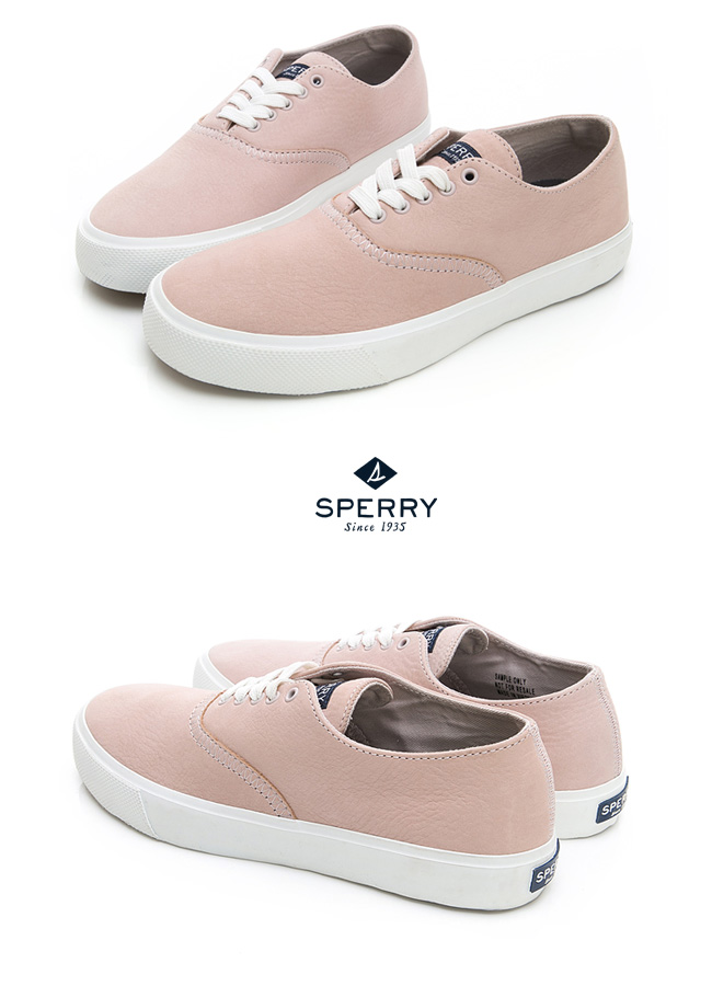 SPERRY 玩色魅力輕量牛皮休閒鞋(女)-淺粉