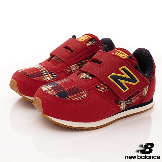 NewBalance 220格紋運動款 RCI紅色(小童段)