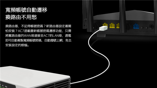 Tenda AC7 1200M WIFI穿牆全覆蓋分享器 黑鷹戰機