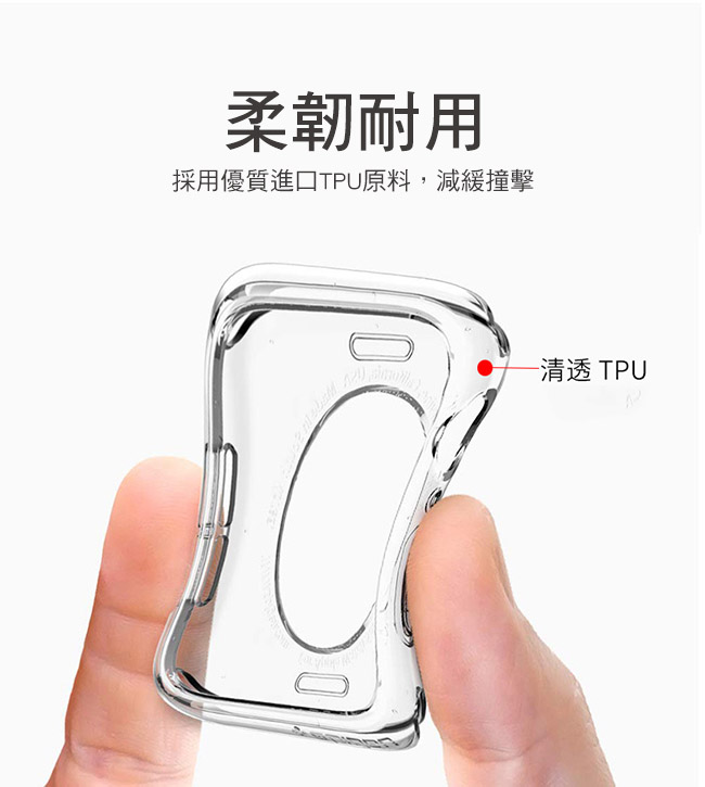 Apple Watch TPU軟質保護殼-44mm/兩色可選