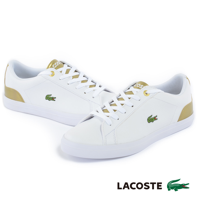 LACOSTE 女用運動休閒鞋-白色