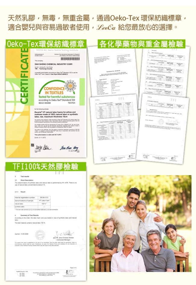 LooCa 棉柔HT高規5cm乳膠床墊-加大6尺