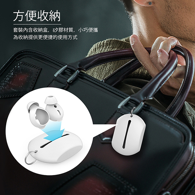 AHAStyle AirPods/EarPods 提升音質 入耳式耳機套 白色