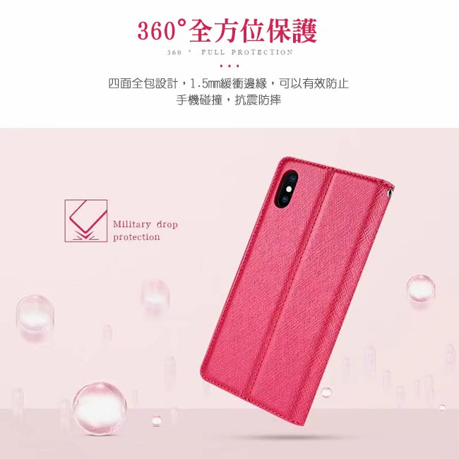 SAMSUNG Galaxy A30 側掀式磁扣蠶絲紋皮套 5色