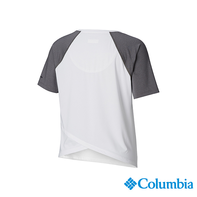 Columbia 哥倫比亞女款-UPF50快排短袖上衣-白色 UAK26040WT