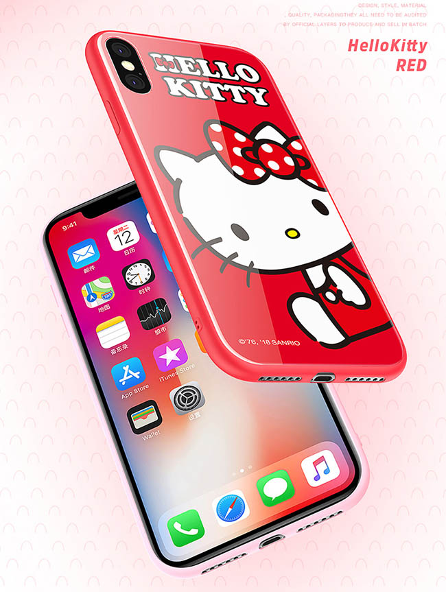 iStyle iPhone X/XS 5.8 Hello Kitty 坐姿手機殼