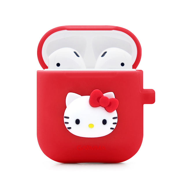 GARMMA Hello Kitty AirPods 藍芽耳機盒保護套 紅