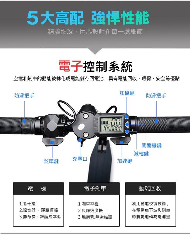 行走天下 鋁合金電動折疊滑板車