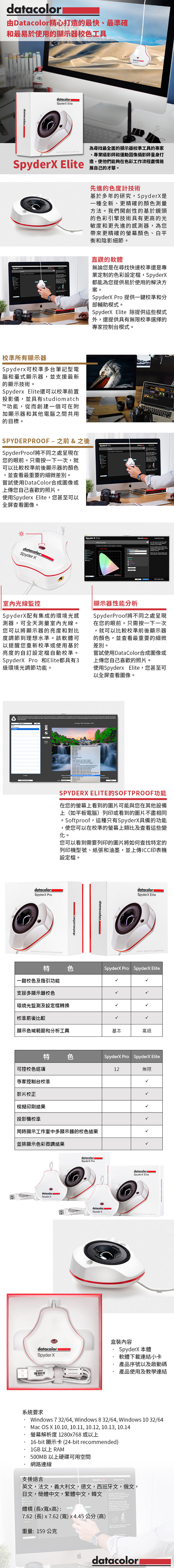 Datacolor SpyderX Elite 螢幕校色器-頂尖組