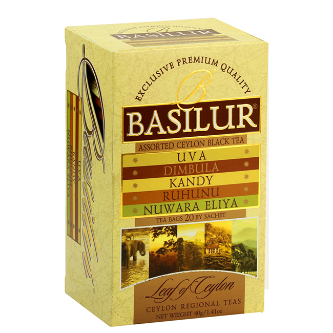 Basilur錫蘭紅茶包(2gx20入)-五產區