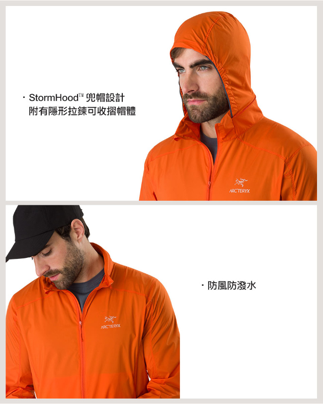 Arcteryx 始祖鳥 24系列 男 Nodin 抗UV風衣外套 叢林綠