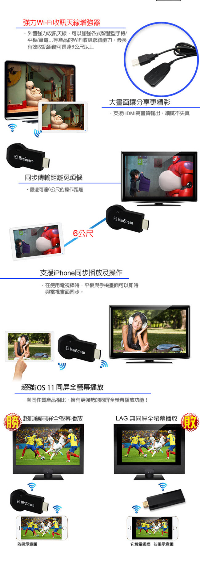 IS愛思 V-350 SP 影音分享無線電視棒 支援AirPlay Miracast