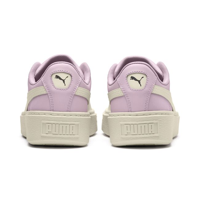 PUMA-BasketPlatformScallopWns女休閒鞋-活力粉