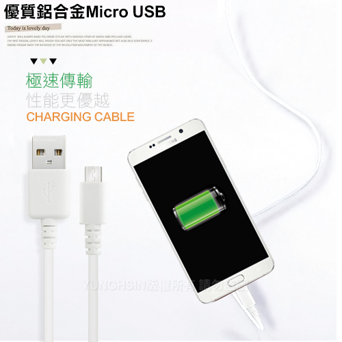 電池王 5V/ 2.4A輸出雙孔USB充電器+MICRO USB 充電傳輸線組合